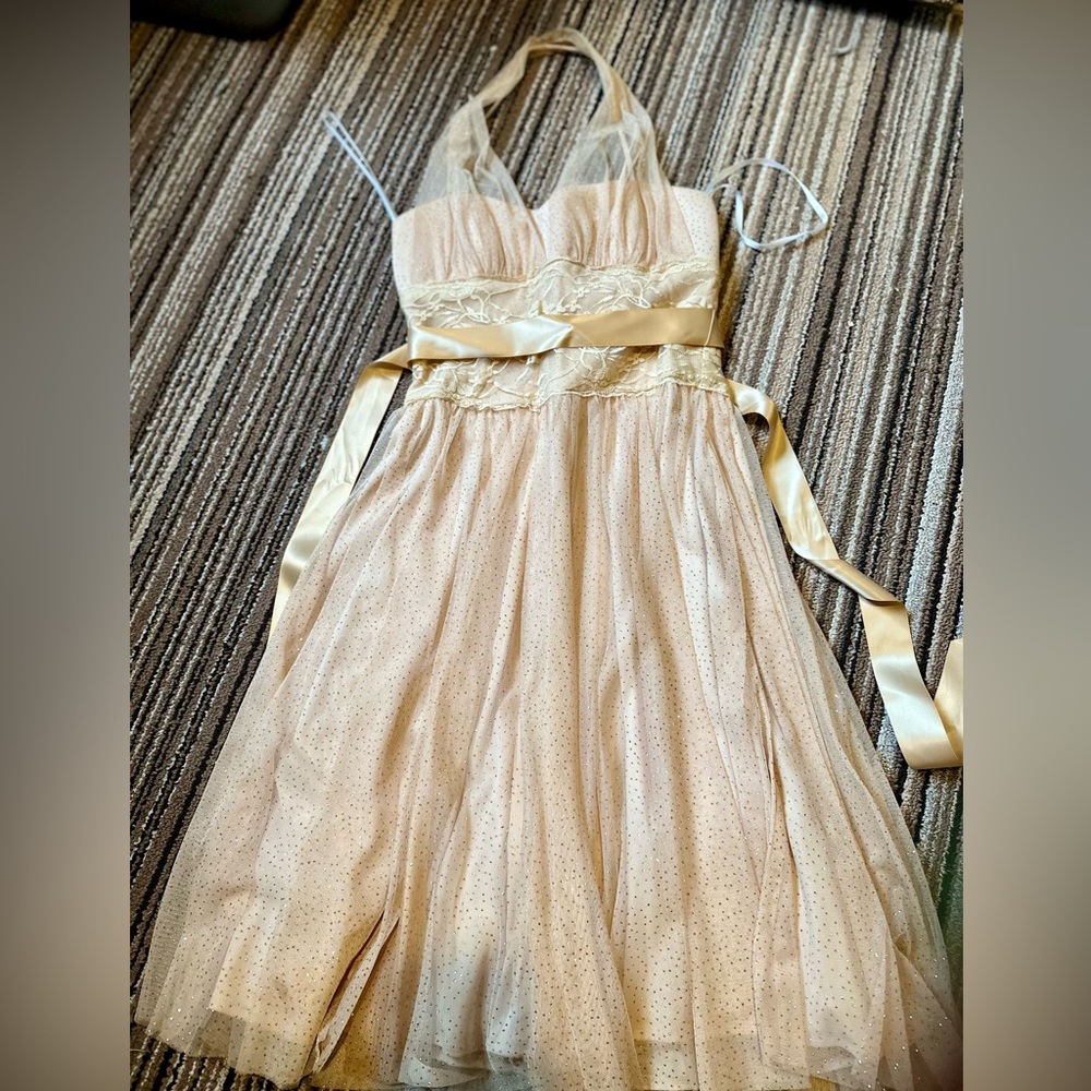 Gold Cocktail party dress